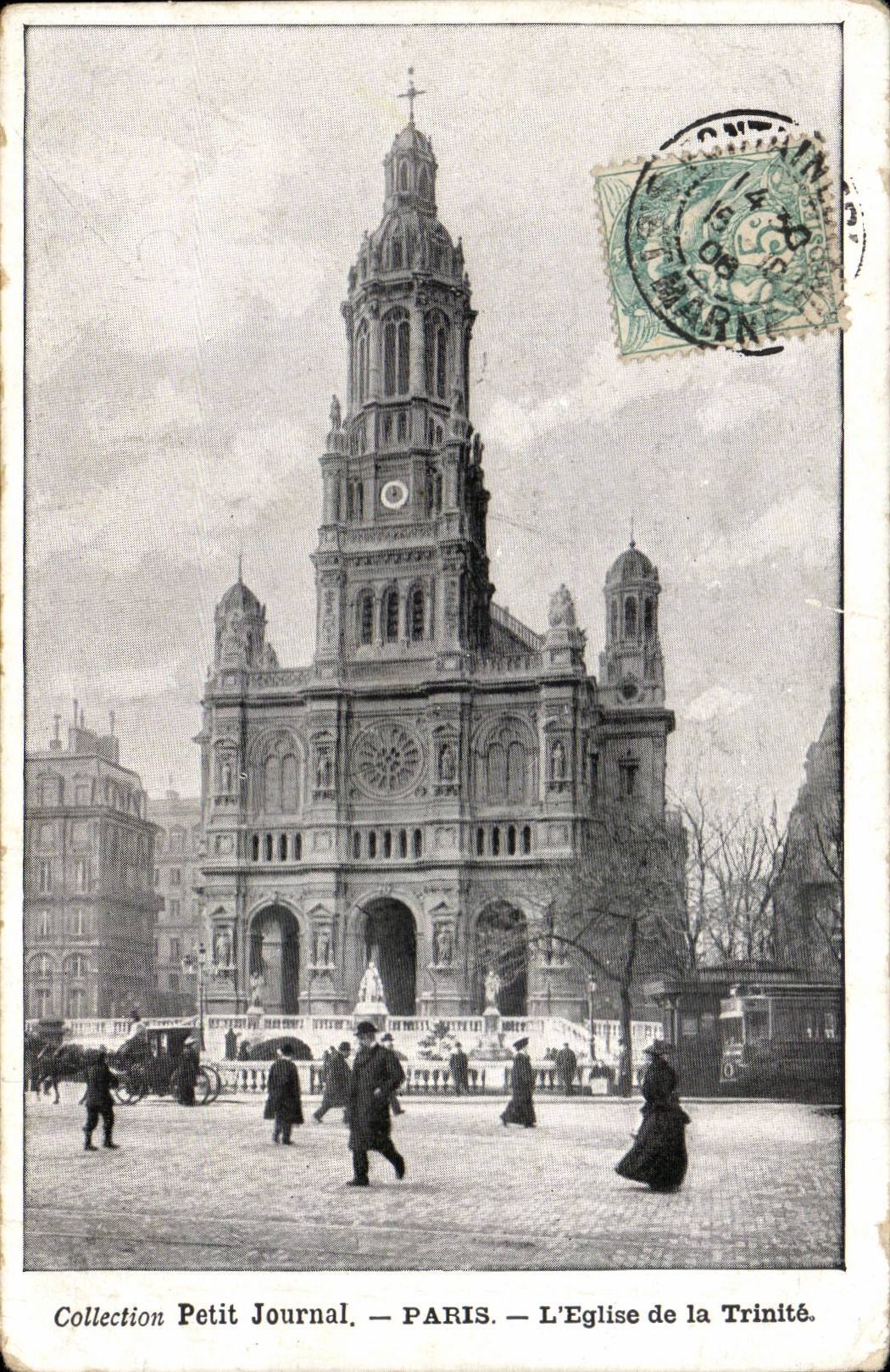 CPA Paris Eglise de la Trinite