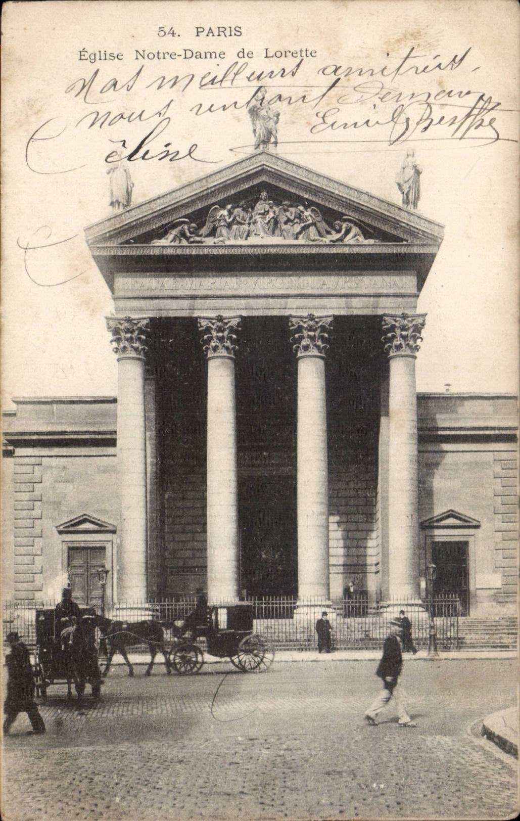 CPA Paris Eglise Notre Dame de Lorette