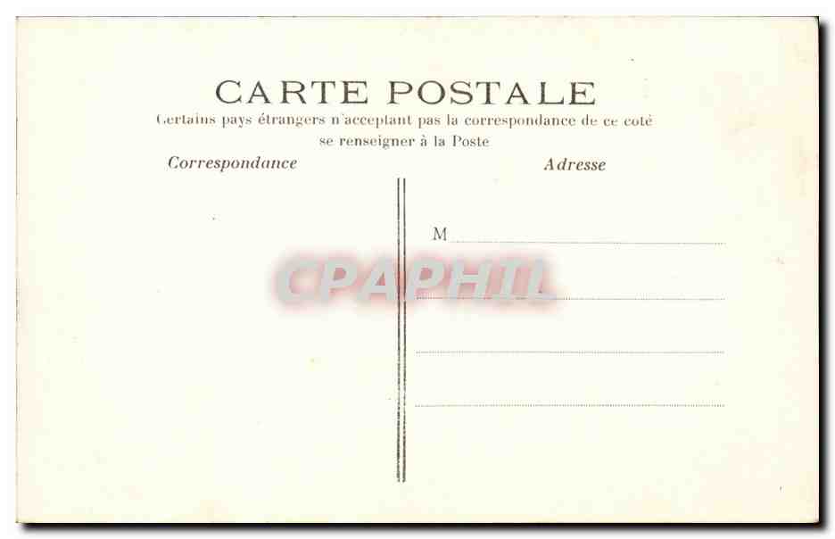 CPA Paris Boulevard de la Madeleine — Verso