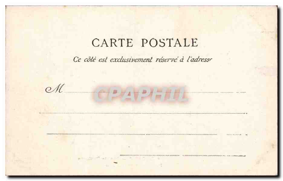 CPA Paris Bois de Boulogne Pavillon d'Armenonville — Rückseite