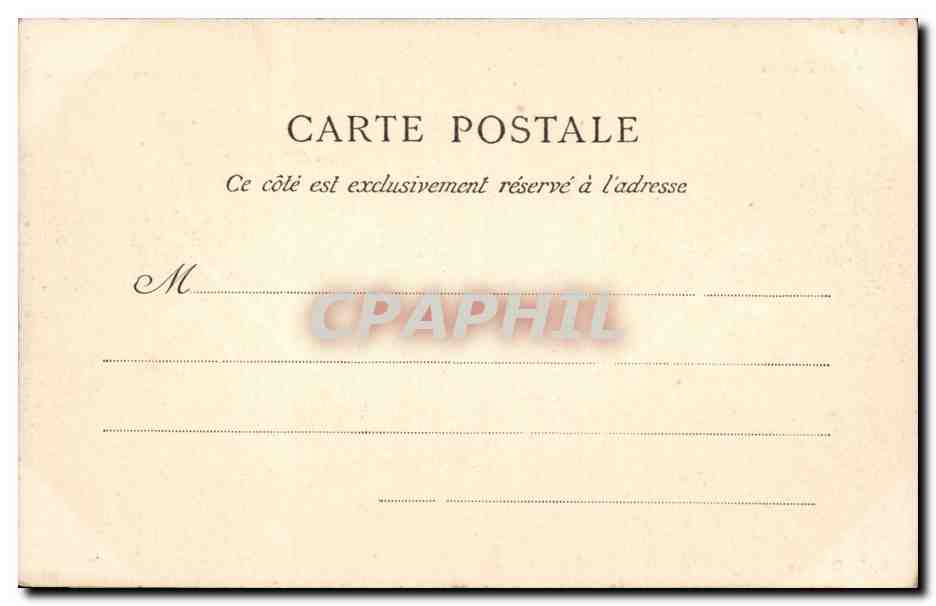 CPA Paris Archives Nationales — Rückseite