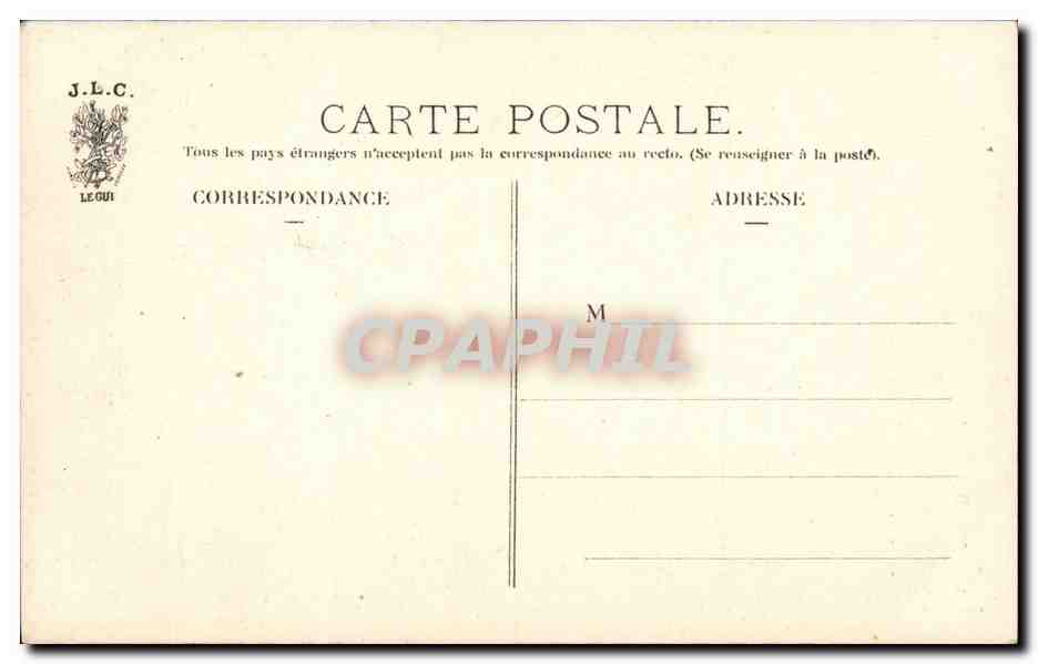 CPA Paris Tour Saint Jacques — Verso