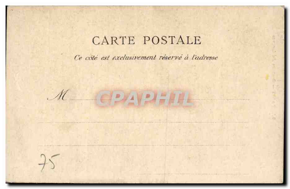 CPA Paris Oratoire du Louvre — Verso