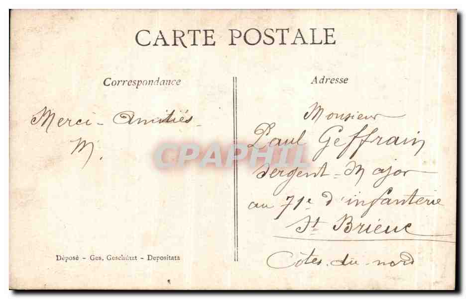 CPA Fantaisie Femme et homme — Rückseite