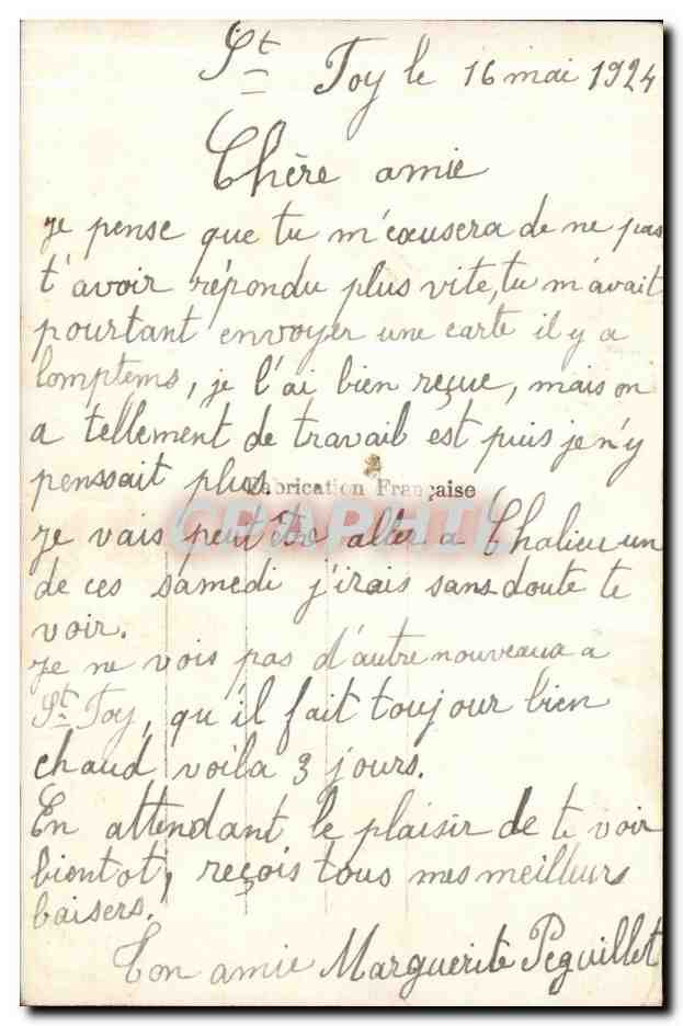 CPA Fantaisie Femme — Rückseite
