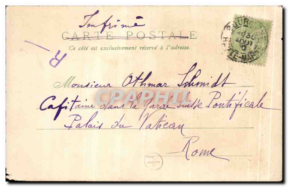 CPA Fantaisie Enfant et fleurs — Rückseite