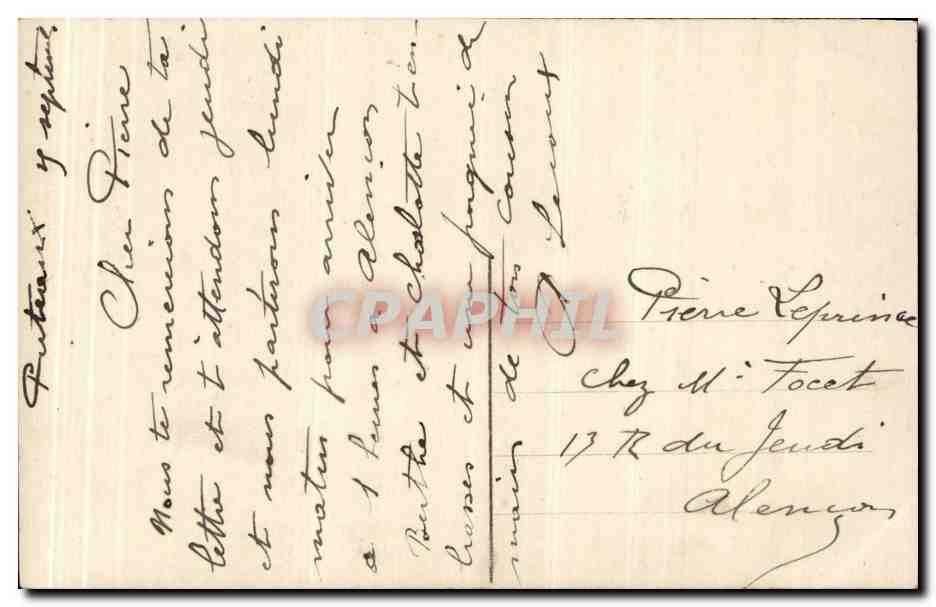 CPA Fantaisie Femme — Verso