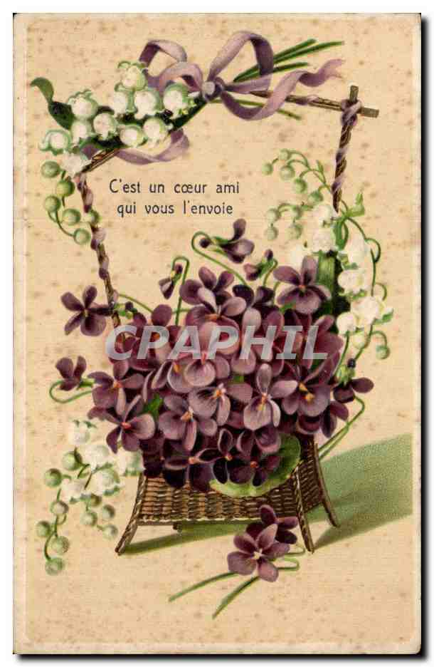 CPA Fantaisie Fleurs