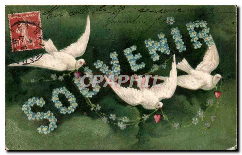 CPA Fantaisie Souvenir Colombes
