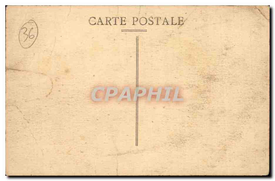 CPA Chateauroux Place de l'hotel de ville La mairie et les halles — Rückseite