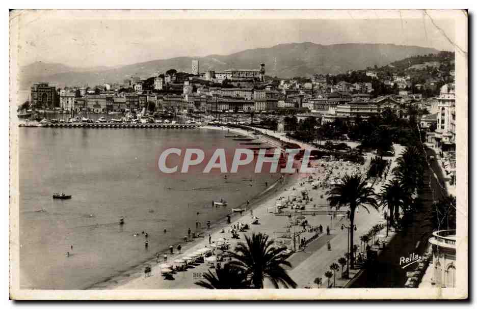 CPA Cannes La Croisette et le Mont chevalier 