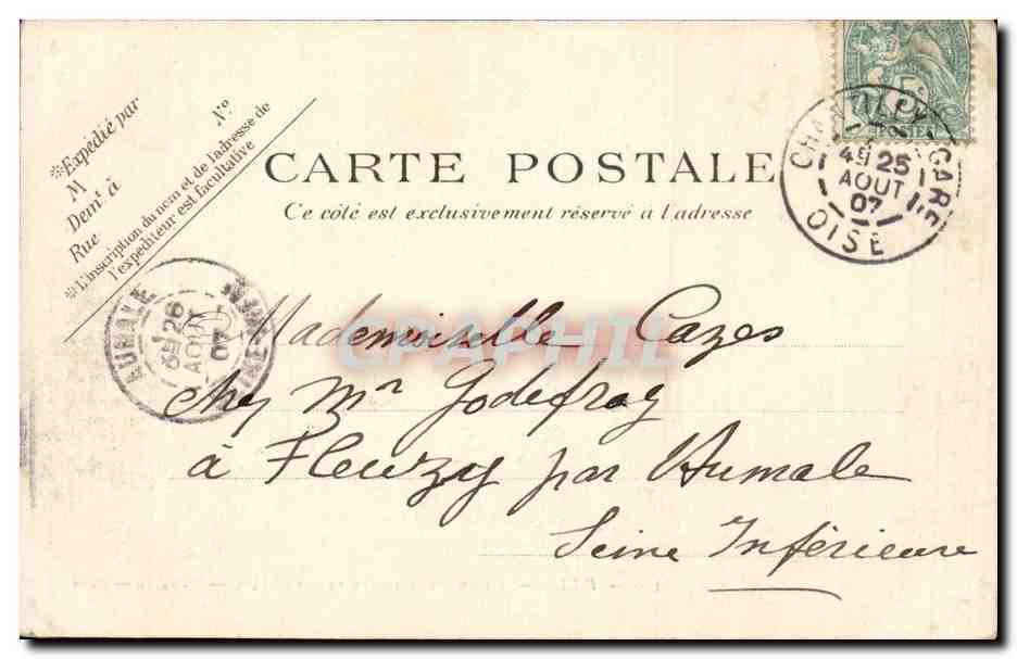 Paris CPA Ecole des Ponts et Chaussees — Rückseite