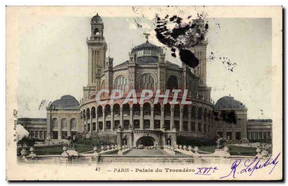 Paris CPA palais du Trocadero