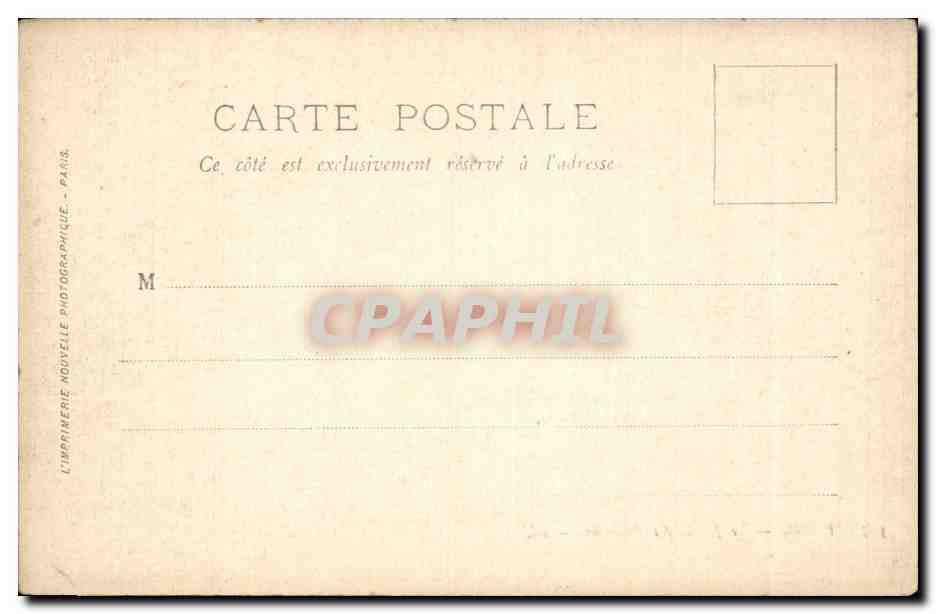 Paris CPA Le jardin des Tuileries — Rückseite