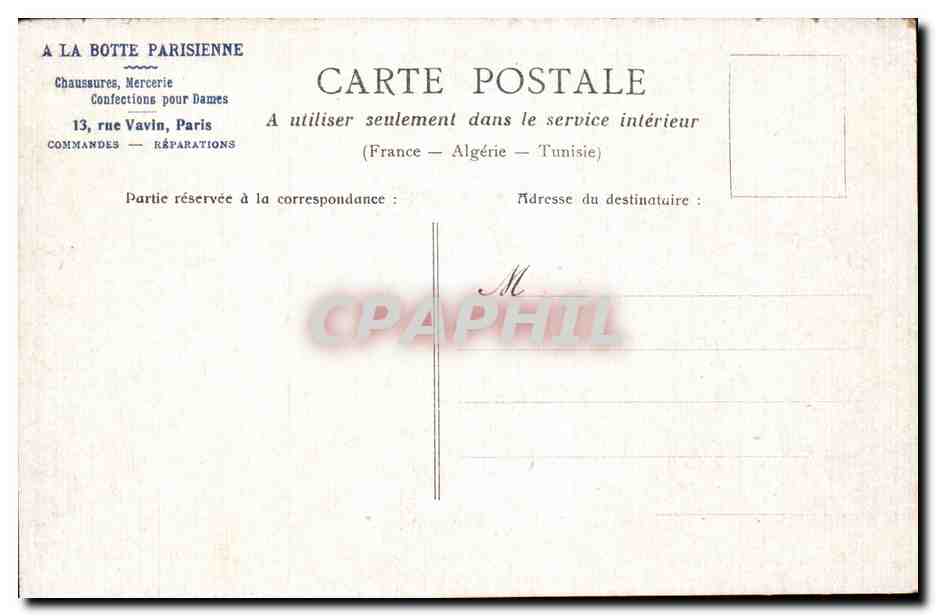 Paris CPA la Bourse — Rückseite