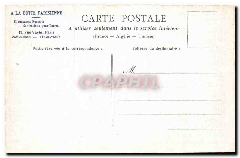 Paris CPA la Bourse — Rückseite