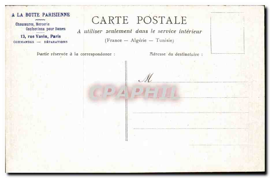 Paris CPA la Bourse — Rückseite
