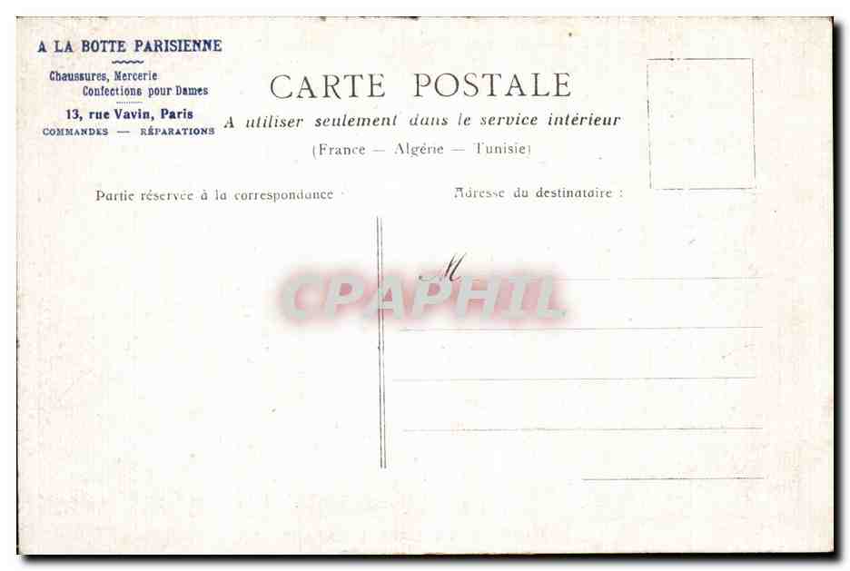 Paris CPA La gare Saint Lazare — Verso
