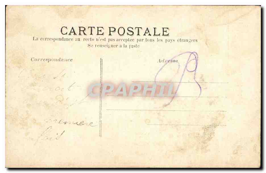 CPA Fantaisie Enfan Ange Inspiration Violon Musicien — Rückseite