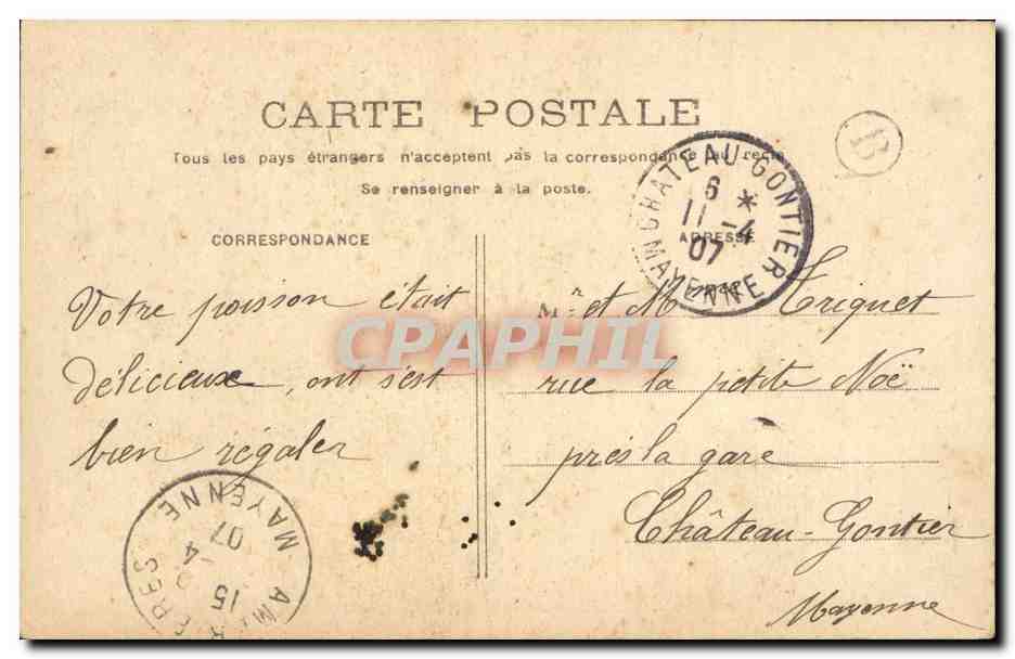 CPA Fantaisie Enfant — Rückseite