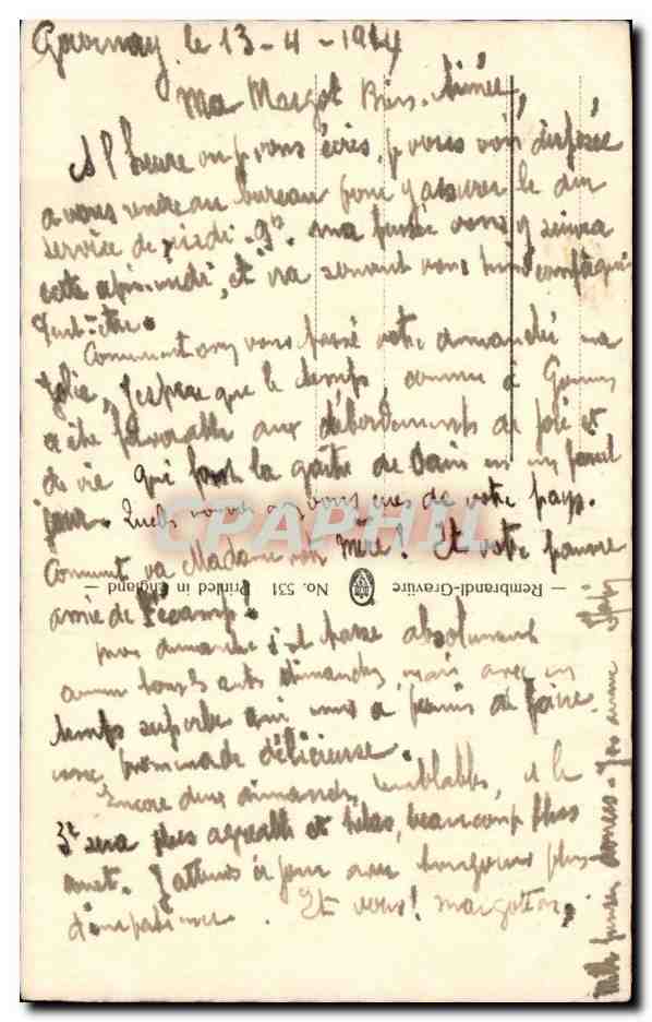 CPA Fantaisie Enfant Joyeuses Paques — Rückseite