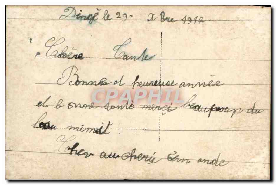 CPA Fantaisie Enfant  — Rückseite