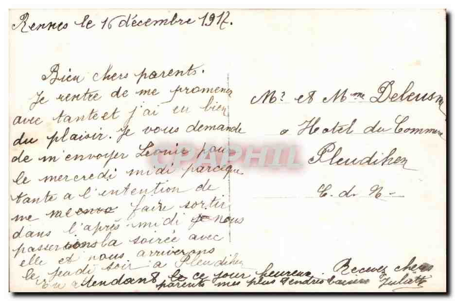 CPA Fantaisie Enfant  — Verso