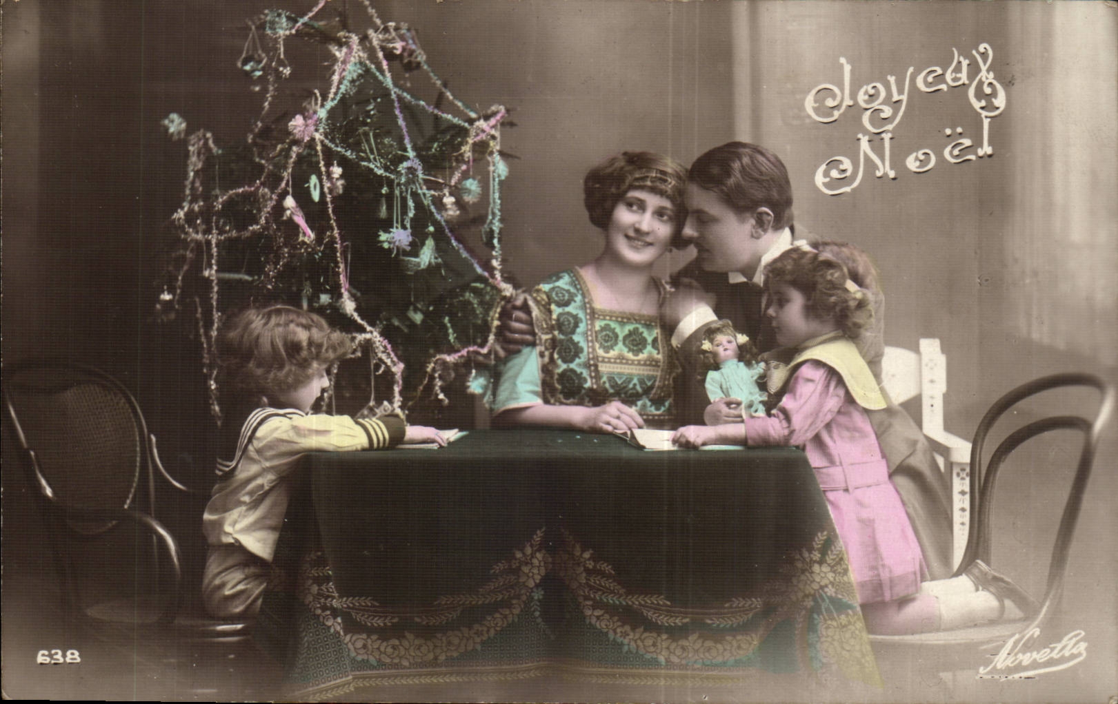 CPA Fantaisie Femme Joyeux Noel Christmas