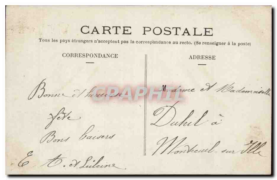 Fille avec bouquet de roses — éditeur Bohneum, n°18 — Rückseite
