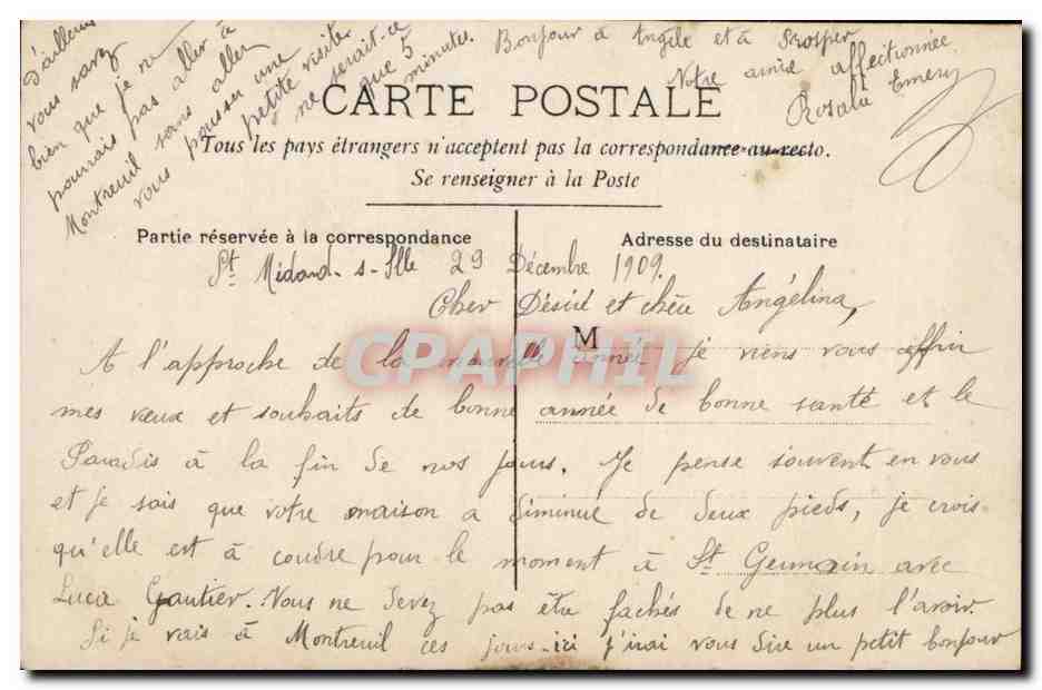 Jeune femme en robe rose — avec roses — éditeur CIRCE n°4170 — Reverso