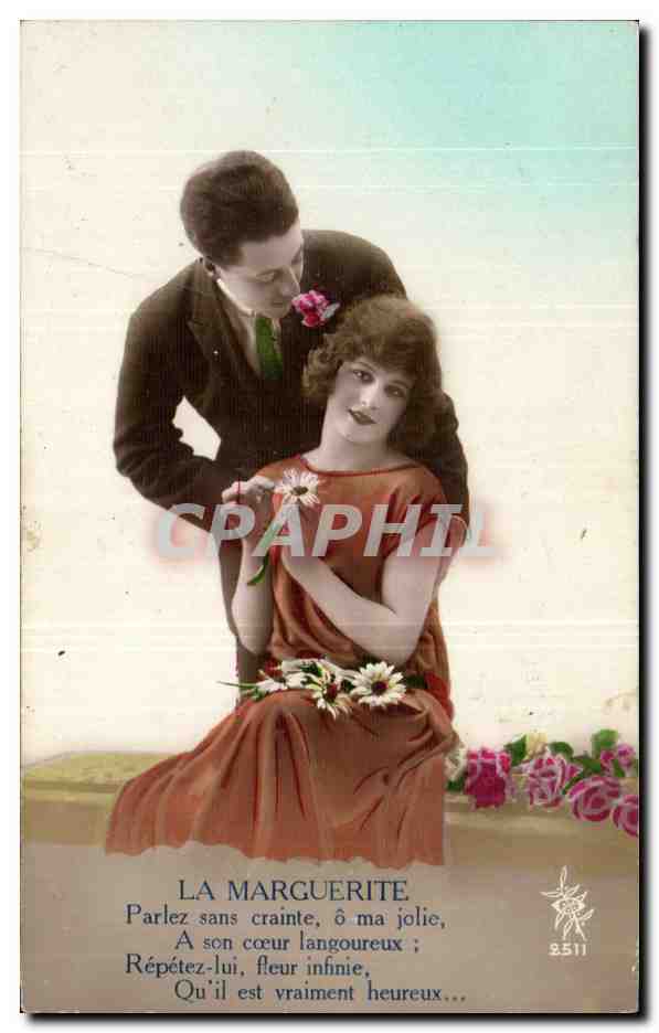 CPA Fantaisie Femme La Marguerite