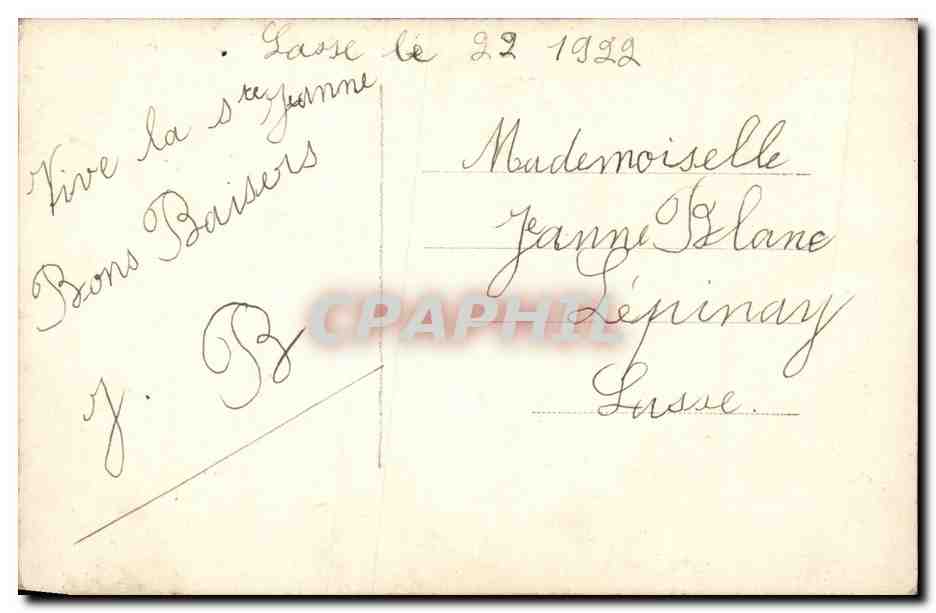 CPA Fantaisie Enfant Bonne fete — Rückseite