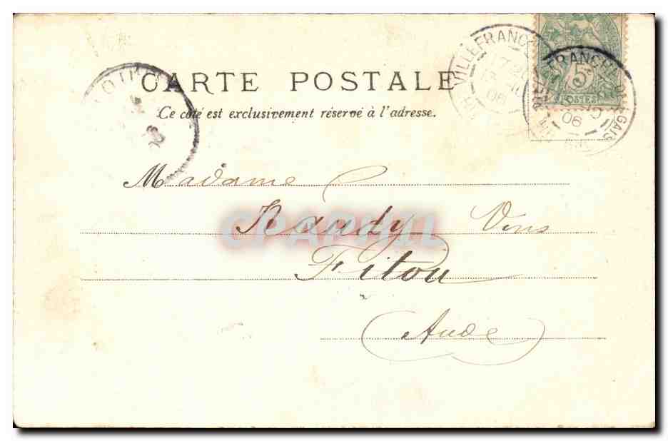 CPA Musee du Luxembourg Le jardin dessin de JP Laurens — Verso