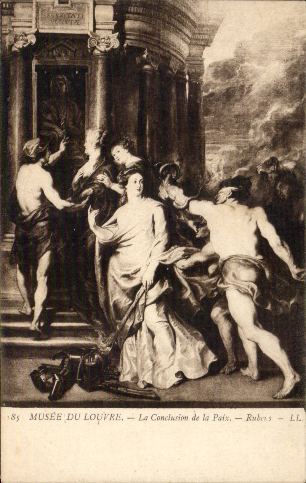 CPA Musee du Louvre La conclusion de la paix Rubens