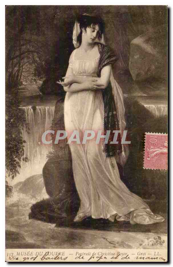 CPA Musee du Louvre Portrait de Christine Boyer