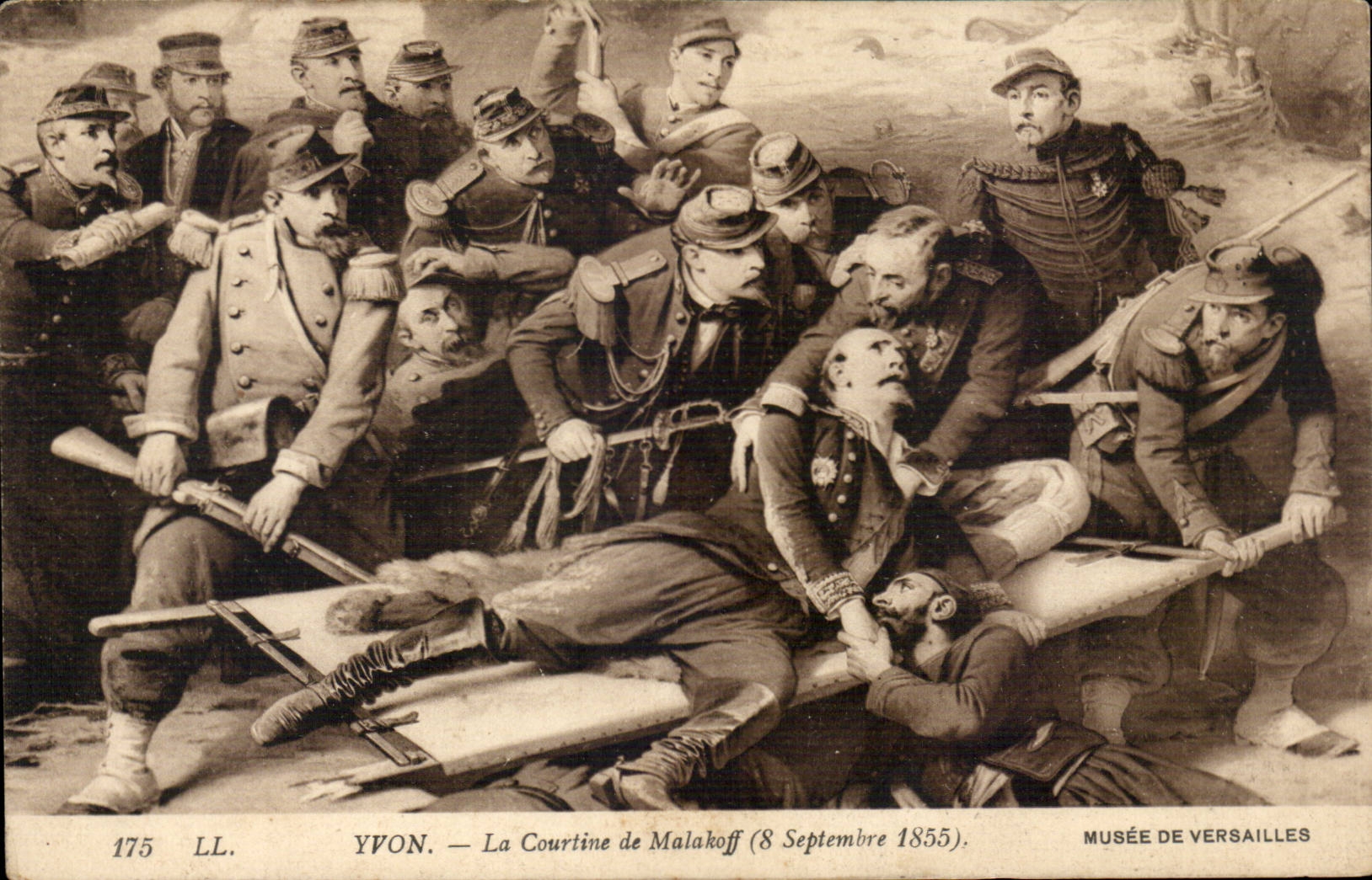 CPA Yvon La Courtine de malakoff ( 8 septembre 1855 ) Musee de Versailles militaria