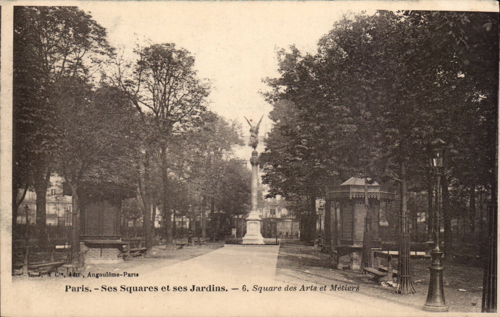 CPA Paris Ses squares et ses jardins Square des Arts et metiers