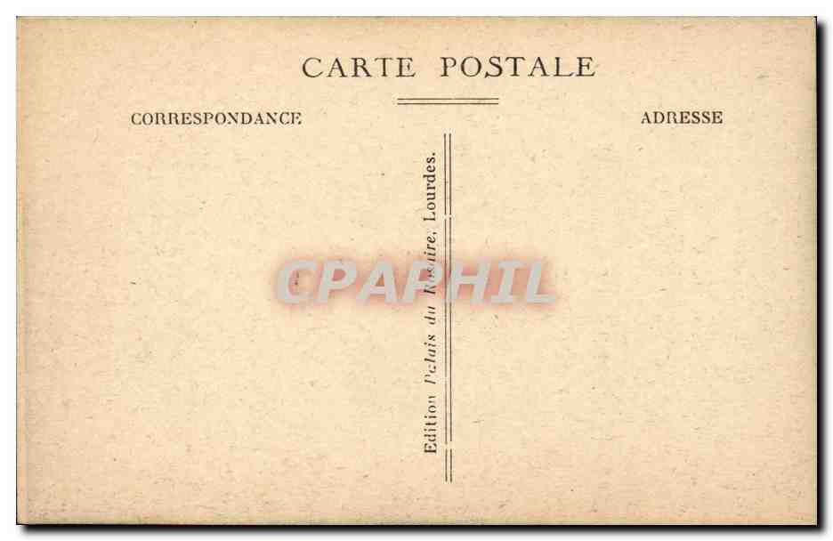 CPA Lourdes Le funiculaire du pic du Jer — Verso