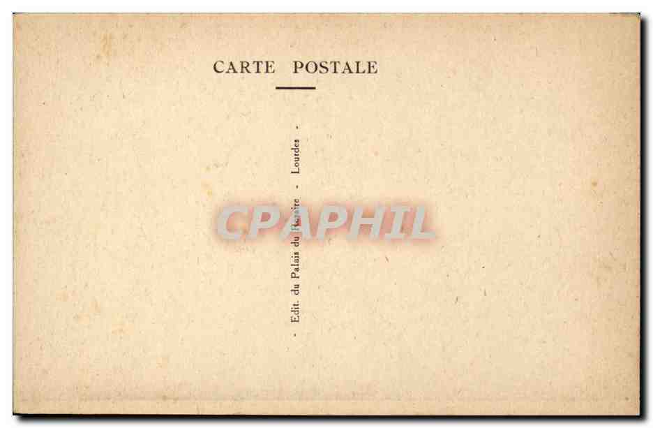CPA Lourdes La vierge couronnee — Verso