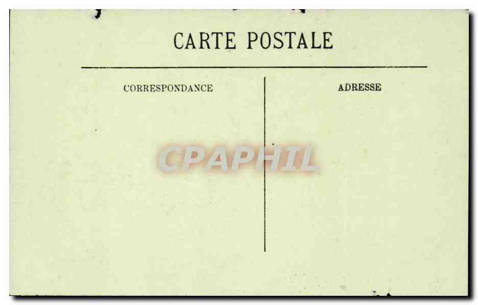 Paris CPA Hotel de ville — Rückseite
