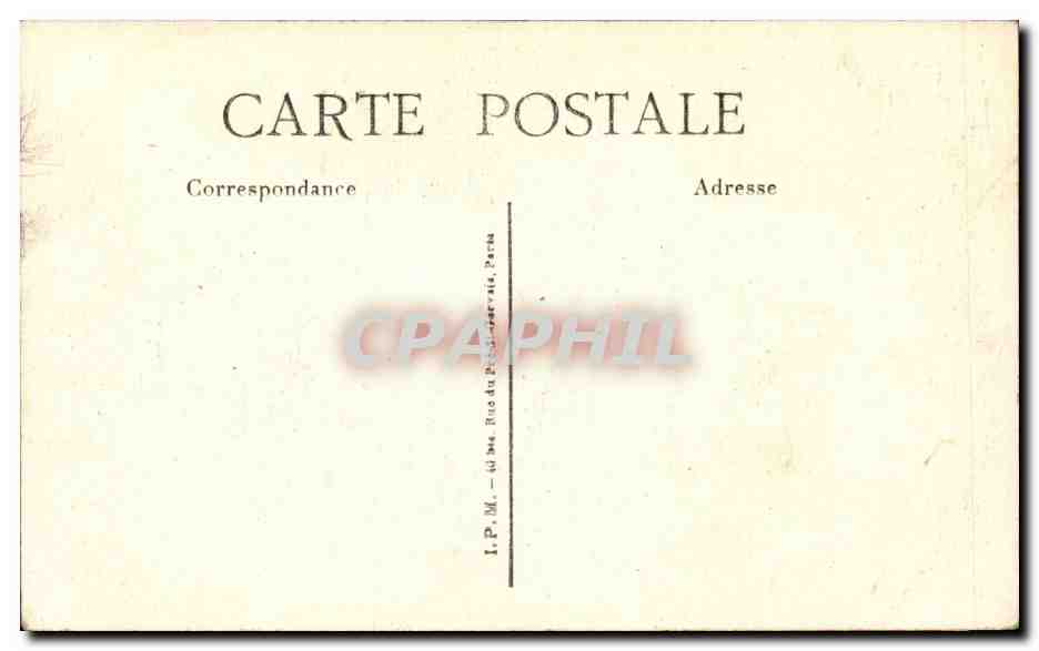 Paris CPA Musee de Cluny — Verso
