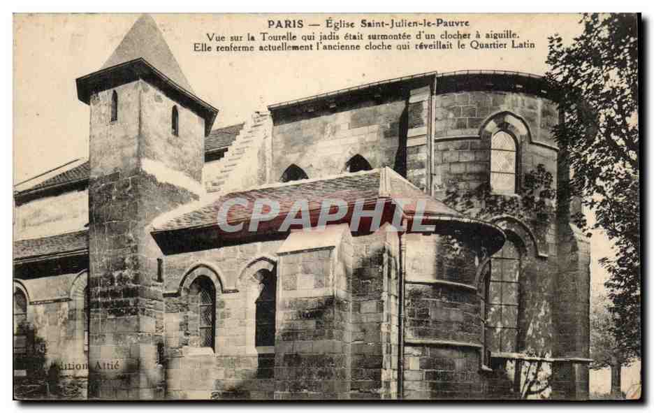 Paris CPA Eglise Saint Julien le Pauvre