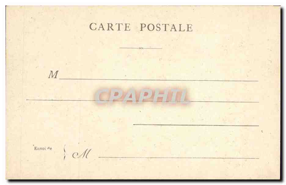 Paris CPA la fontaine place Saint Sulpice — Verso