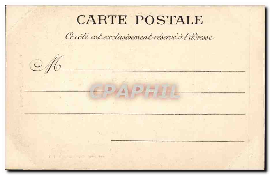 Paris CPA Hotel des Postes — Verso
