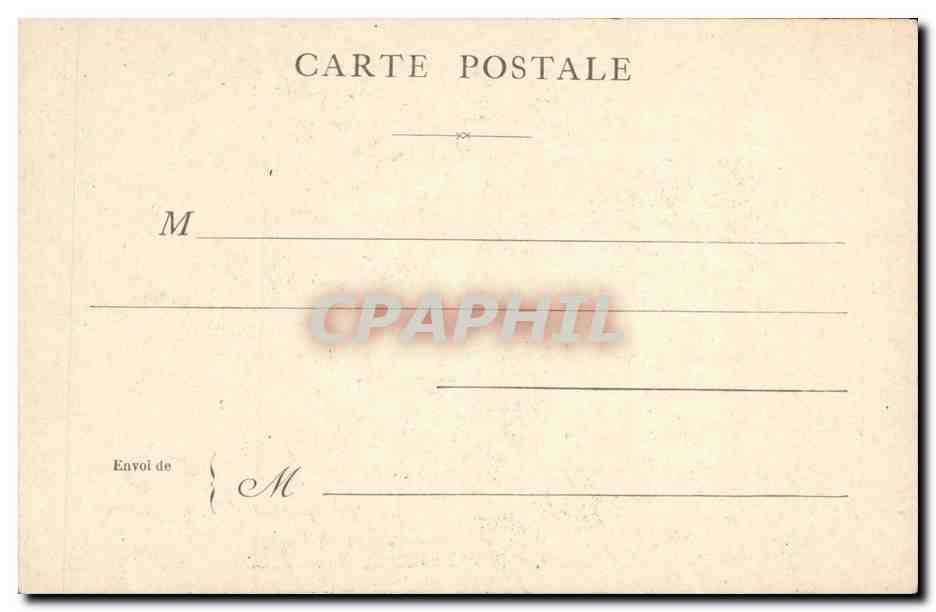 Paris CPA Statue de danton — Verso