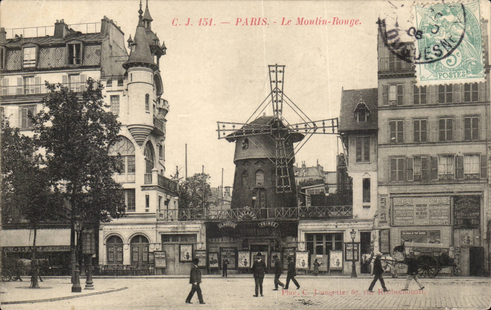 Paris CPA Le Moulin rouge ( redmill )