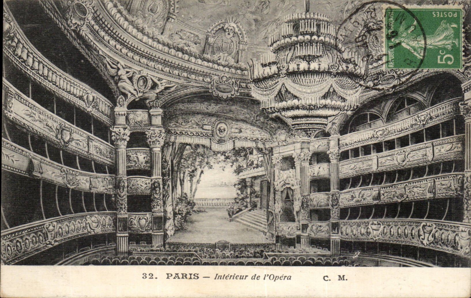 Paris CPA Interieur de l'Opera