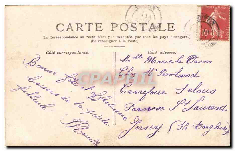 CPA Fantaisie Enfant — Verso