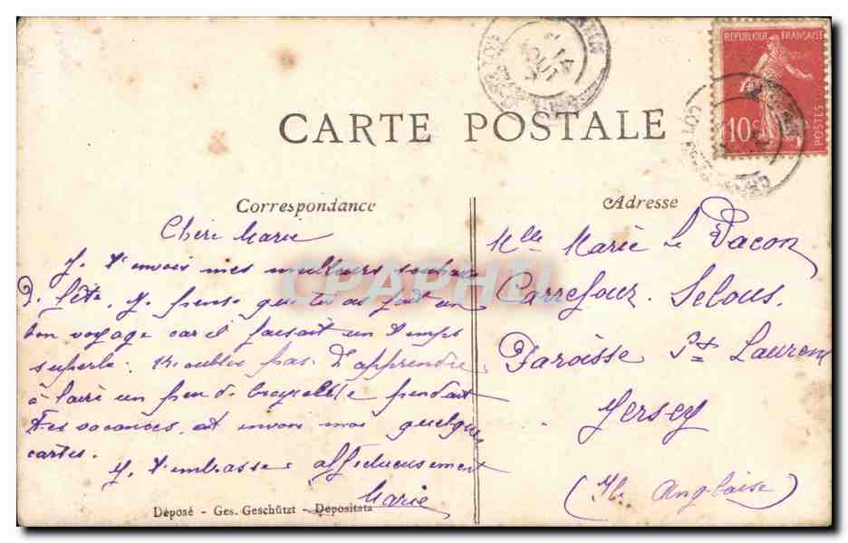 Jeune femme en robe claire — décor floral — éditeur ATS n°533 — Reverso