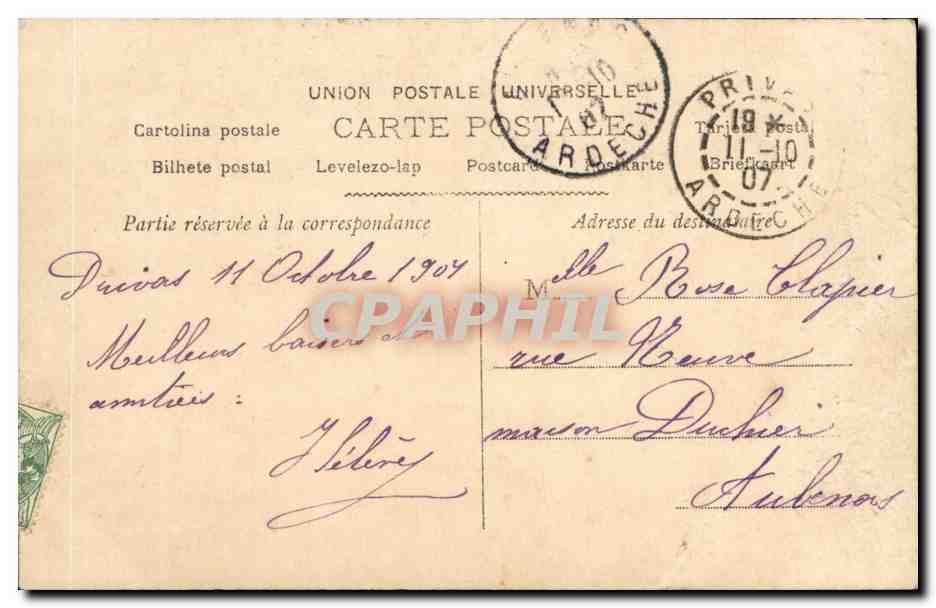 CPA Fantaisie Femme et enfants — Verso